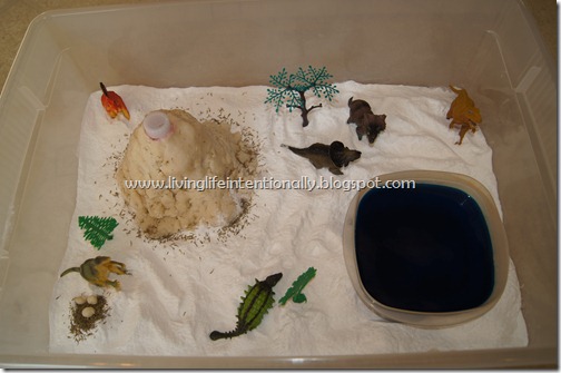 Dinosaur Sensory Bin Dinosaur Sensory Bin