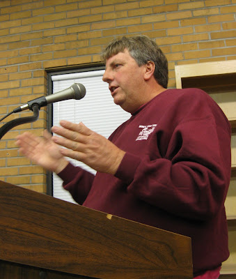 Bob Luke of Luke's Sanitation addresses the city council