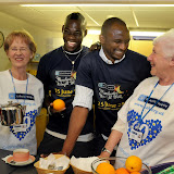 Manchester City FC players visit St Ann's Hospice