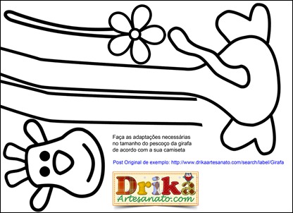 Patchwork Moldes Girafa para patch aplique