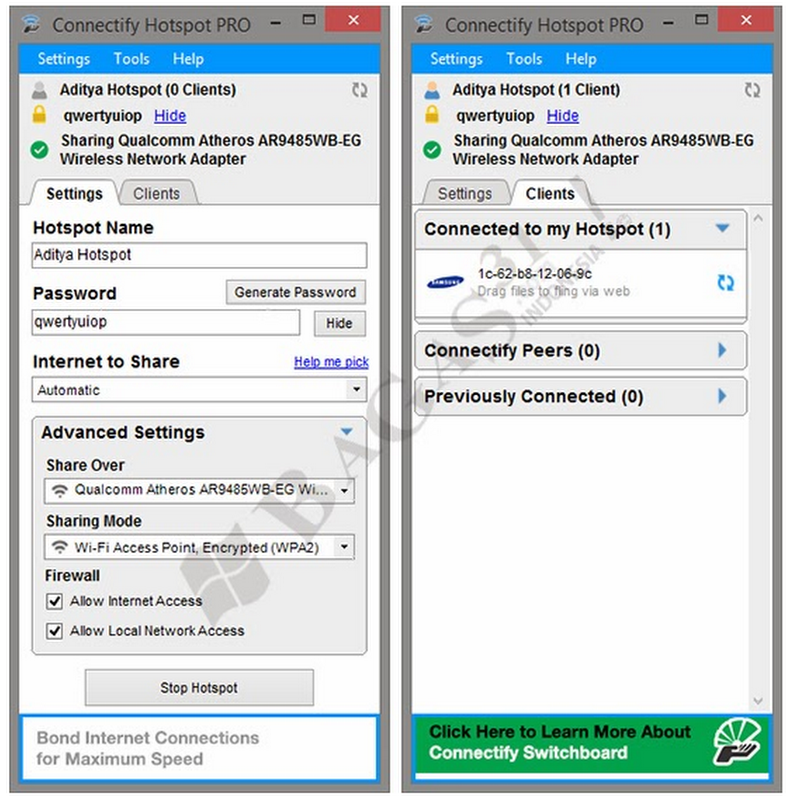 Connectify Hotspot Pro 8.0.0.30686 + Crack full version free download  