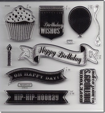 Artiste_birthday stamp set Artiste_birthday stamp set