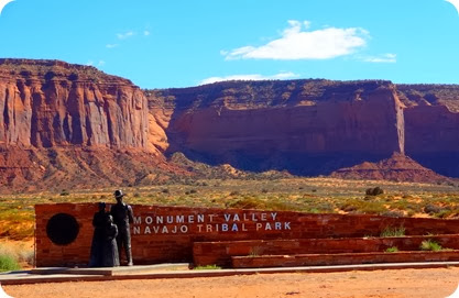 entrance sign monument valley
