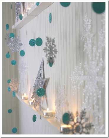 glitter christmas decor
