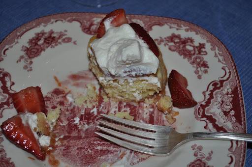 Strawberry shortcake remnants-- this recipe is from my favorite baking book, Joanne Chang's 