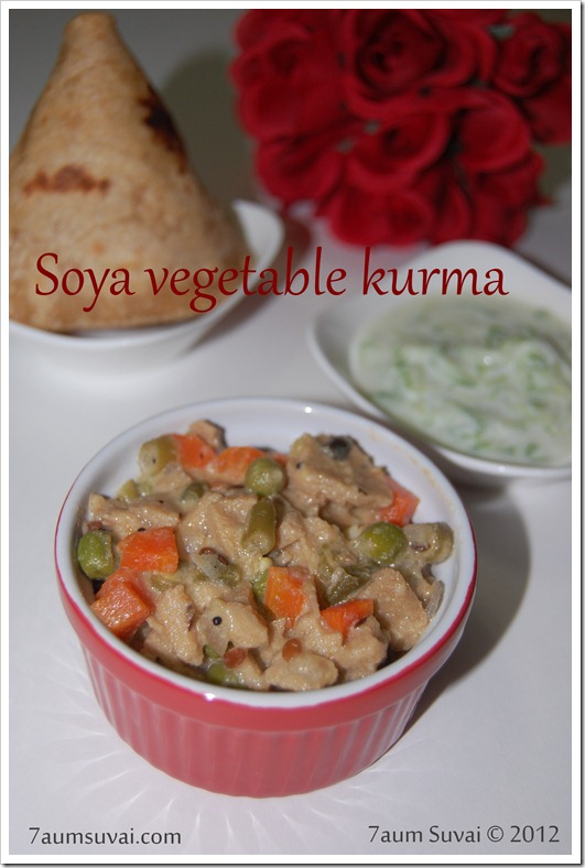 Soya vegetable kurma