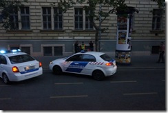 Making an arrest in Budapest