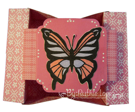 Butterfly - shadow box - box-card