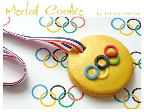 olympic medal cookies