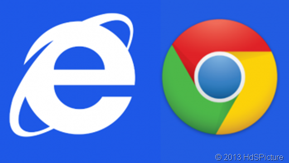 Internet Explorer vs Google Chrome