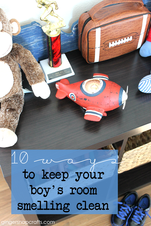 10 Ways to Keep Your Boy's Room Smelling Clean at GingerSnapCrafts.com  #WicklessWonders #CollectiveBias #ad