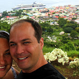 Self-Portrait with the Colorful Capital of Roseau - Roseau, Dominica