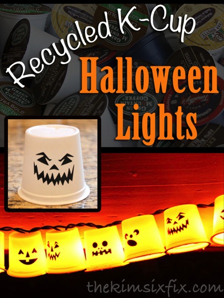 Recycled Kcup halloween lights
