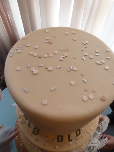 This sweet confection—with edible confetti!—was made by The People's Cake. This sweet confection—with edible confetti!—was made by The People's Cake.