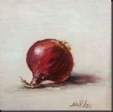 Red Onion canvas 6x6