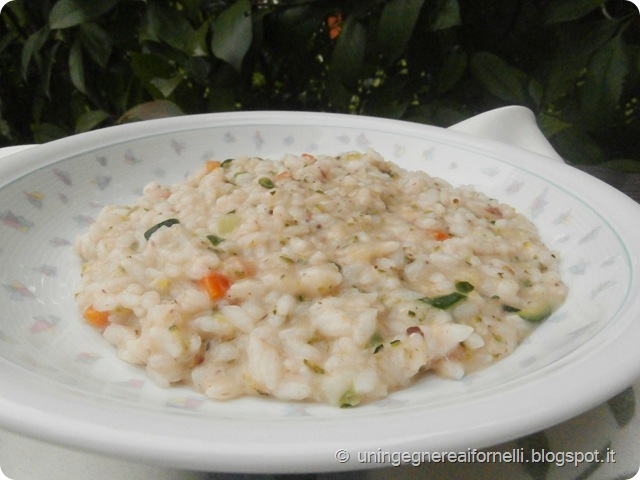 risotto alici zucchine mozzarella fiordilatte vialone nano riso