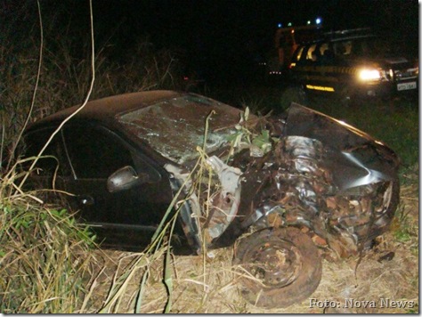 Acidente ocorreu entre Nova Andradina e Bataguassu [Foto - Nova News]