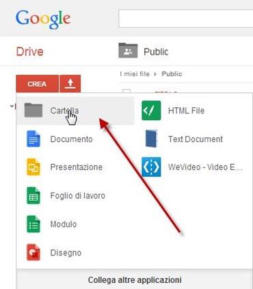 Come condividere file .html, .js, .css e .xml in una cartella pubblica di  Google Drive con il link diretto. | IdpCeIn