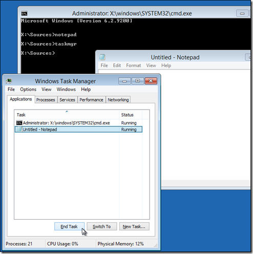 Windows Task Manager Windows Task Manager