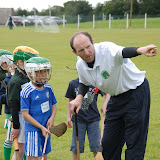 2/7/2012
ECHO SPORT
Coach Michael Prout shows Aaron Clarke where to go at the recent Camp Ciaran GAA Camp at the Shamrocks GAA Club (Pic Howard Crowdy)