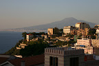 Sunset on Vico Equense with Naples and Mt. Vesuvius in the background