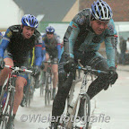 Chris Macic from Marco Polo Cycling Donckers Koffie, riding strong in the Wanzele-Lede Pro Kermesse. (photo: Dirk Bruylant)