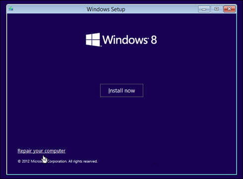 Windows Setup Windows Setup