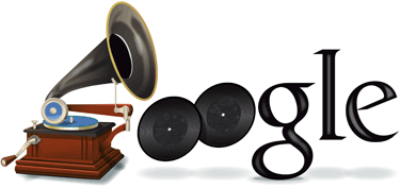 Emile Berliner's 160th Birthday-Google Logo