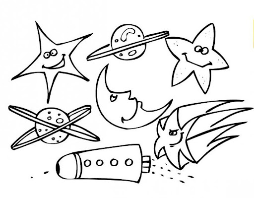 Coloring pages » UNIVERSE COLORING PAGES