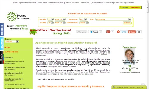 HomesForTravellers is based in Madrid