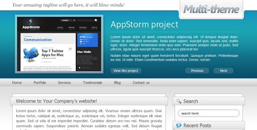 Multi-theme: 10 Colors - Business/Portfolio/Blog - ThemeForest Item for Sale