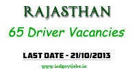 Rajasthan Driver Jobs 2013
