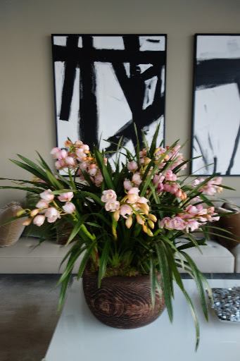 The cymbidiums were the perfect shade of pink.