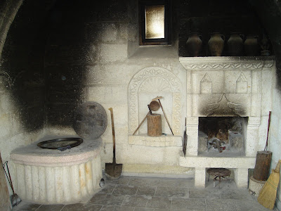 Day 5: Cappadocia. Traditional kitchen and stone oven in our local lunch spot.