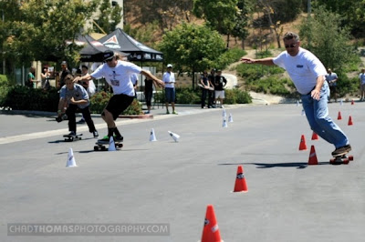 Dennis Shufledt having a friendly race with Jonny Miller at the event!