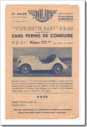 NEW-MAP BABY / ROLUX MICROCAR