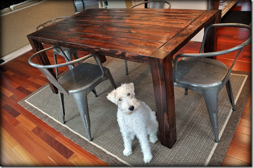 rustic kitchen table building plans