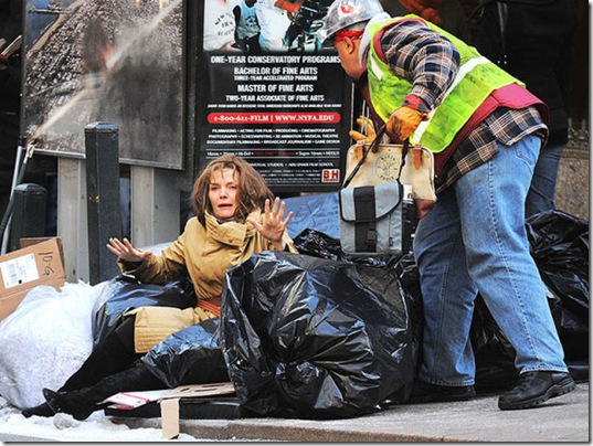 -New York, NY -02/23/11 Michelle Pfeiffer Performs a Stunt on the set of New Year's Eve-PICTURED: Michelle Pfeiffer-PHOTO by: BEN KING/startraksphoto.com-BKG_0002303Startraks PhotoNew York, NY For licensing please call 212-414-9464 or email sales@startraksphoto.com michelle pfeiffer