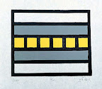 diner, 1994, relief print (edition of 10), 5 x 6 in.