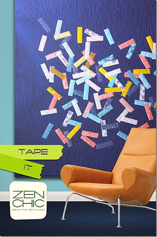 Cover Tape modern quilt pattern Zen Chic Cover Tape modern quilt pattern Zen Chic