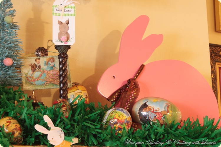 Easter Mantel Decor-Bargain Hunting & Chatting w/Laurie right
