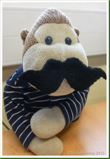 Knitted Movember Moustache Team WGHS