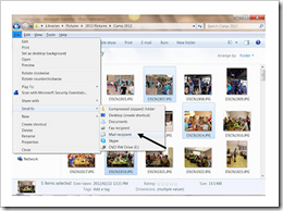 How to send photos by email