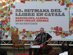 Màrius Serra va presentar el 'Diccionari d'onomatopeies i altres interjeccions' a la Setmana del Llibre
