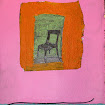 "Many Color Chair" Foil/Painted Paper/Found Object