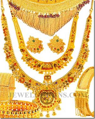 asian bridal gold jewellery sets