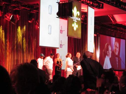 The three young chefs worked alongside the pros at Emeril's Carnivale du Vin, and proudly told the audience about their life-changing experiences learning to cook at NOCCA.  As Chef likes to say, food is love!