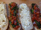 Sandwich assembly line.
