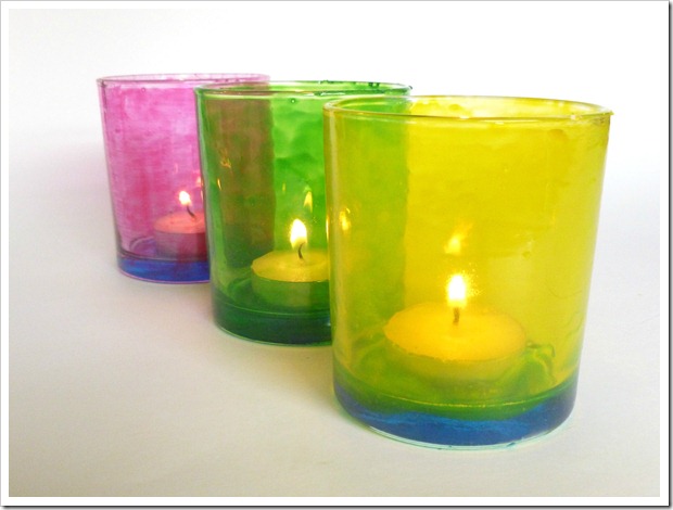 painted votives