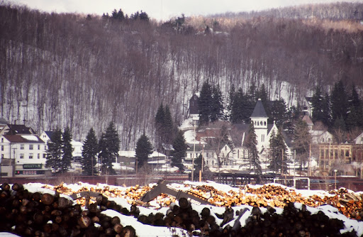 Beautiful Berlin, New Hampshire, at the confluence of the Androscoggin and Dead rivers, has been a company mill town since 1852. The old Brown Paper Company, once a world leader in pulp and paper production, got its start here. The company has changed hands several times since Brown owned it, and was shut down in 2001 after its then owner, American Tissue, went broke. The Northeast's once dominant pulp and paper industry, has been wracked by job losses and bankruptcies in recent years.